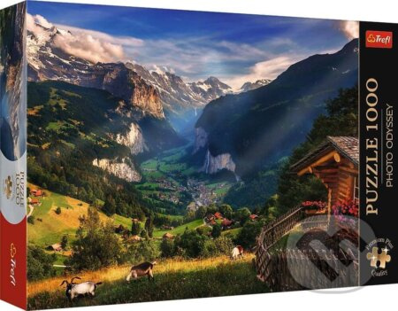 TREFL Puzzle Premium Plus Photo Odyssey: Lauterbrunnen, Švýcarsko 1000 dílků
