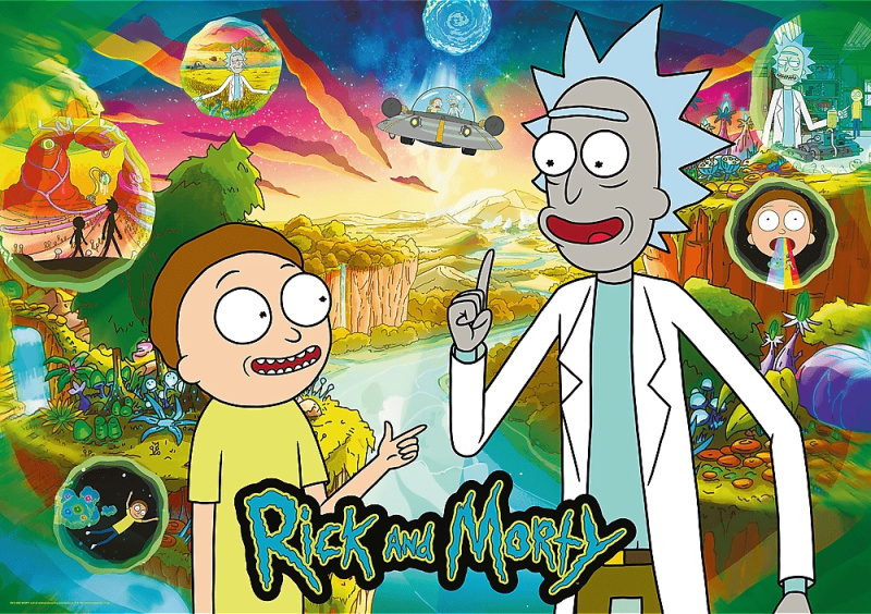 Puzzle 1000 dílků Premium Plus Rick and Morty
