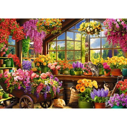 Puzzle 1000 dílků Premium Plus Přípravy na jaro