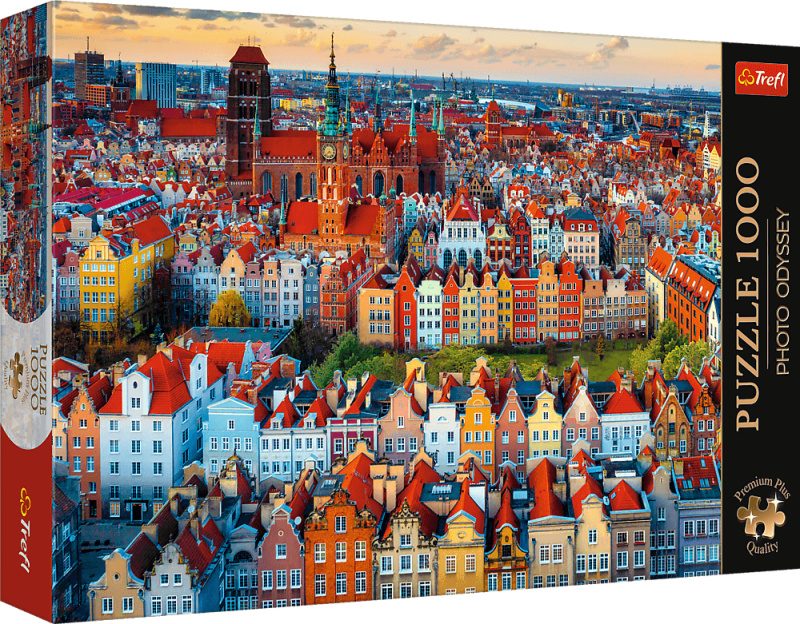 Pohľad na Gdansk, Poľsko (Premium Plus Quality Foto Odysea:) - puzzle z kategorie Umělecké