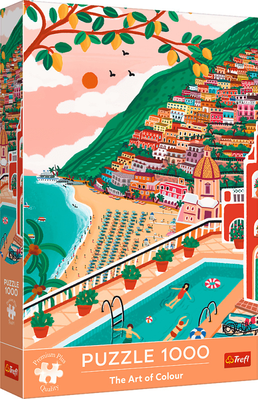 Puzzle Trefl Premium Plus Itálie Positano 1000 dílků