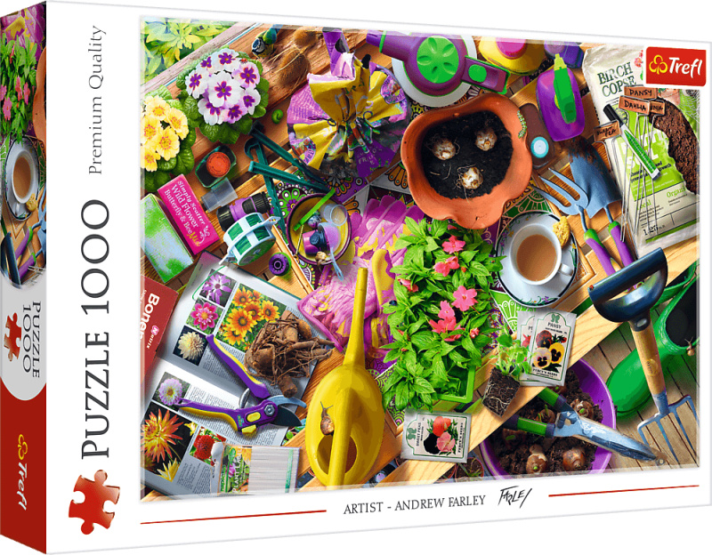 Puzzle Zahradní úklid 1000 dílků