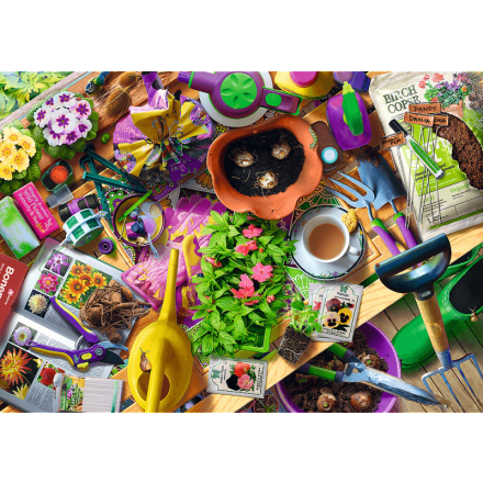 Puzzle Zahradní úklid 1000 dílků