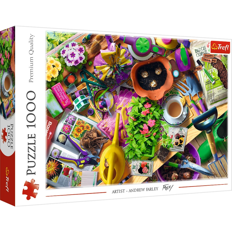 Puzzle Zahradní úklid 1000 dílků