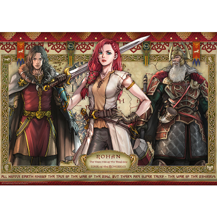 Puzzle Władce Prstenů: Bitva o Rohirrim 1000 dílků