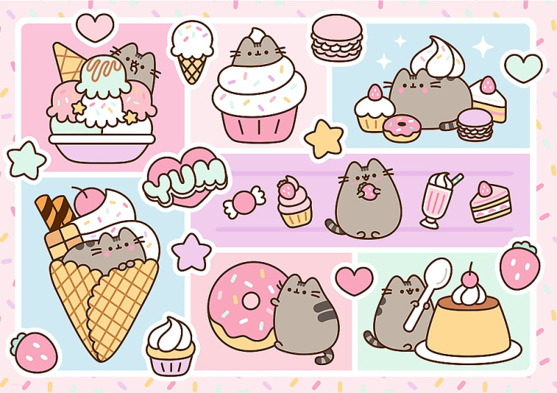 Puzzle Sladká Pusheen 1000 dílků