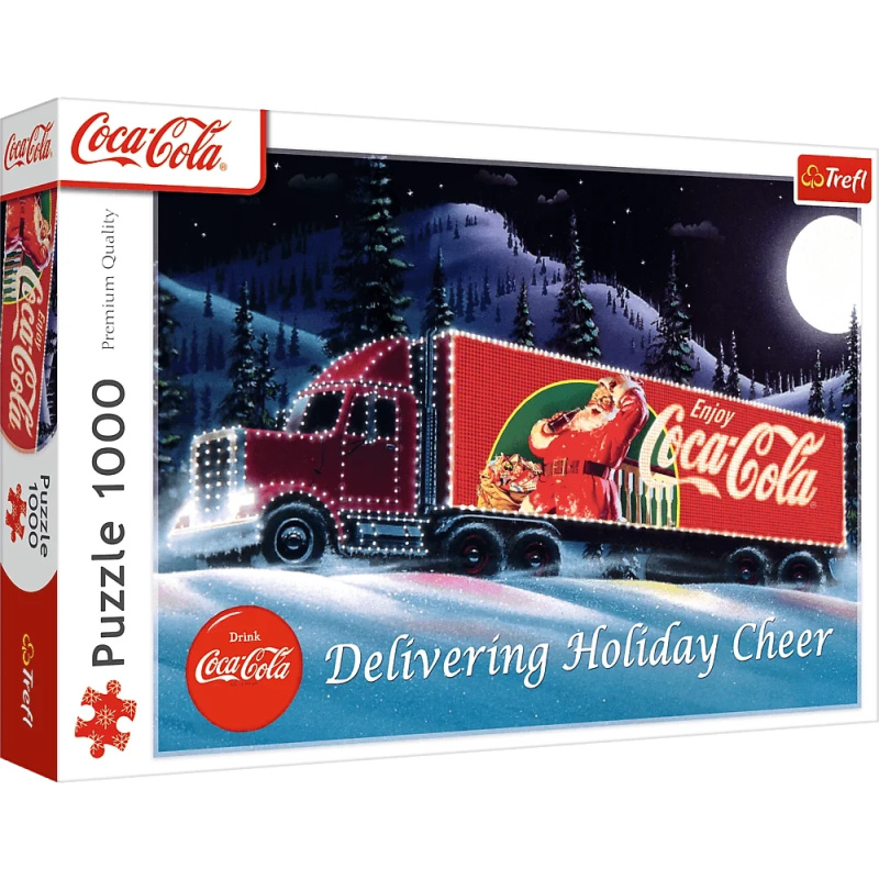 Puzzle 1000 dílků XMAS COCA-COLA Vánoční kamion
