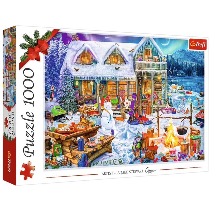 Puzzle 1000 dílků TREFL Zimní čas XMAS