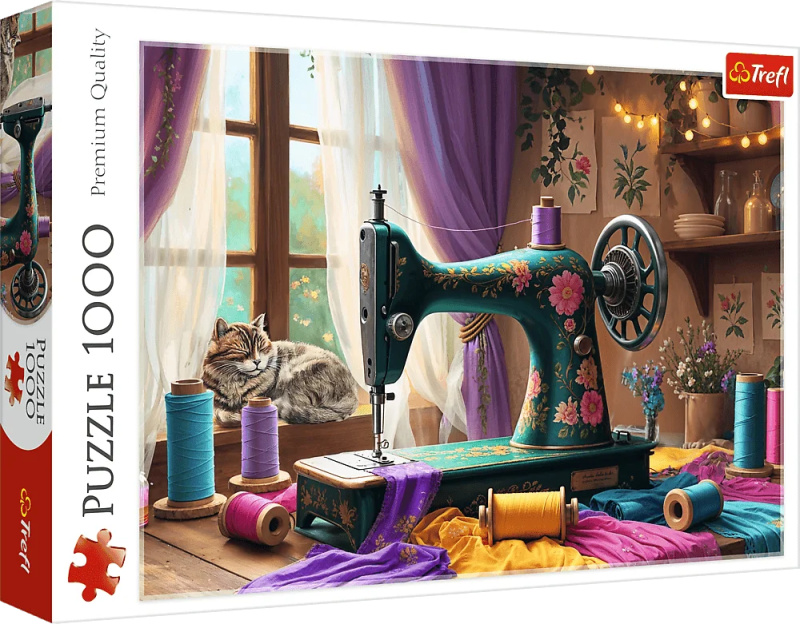 Puzzle 1000 dílků – moje krejčovská dílna Trefl