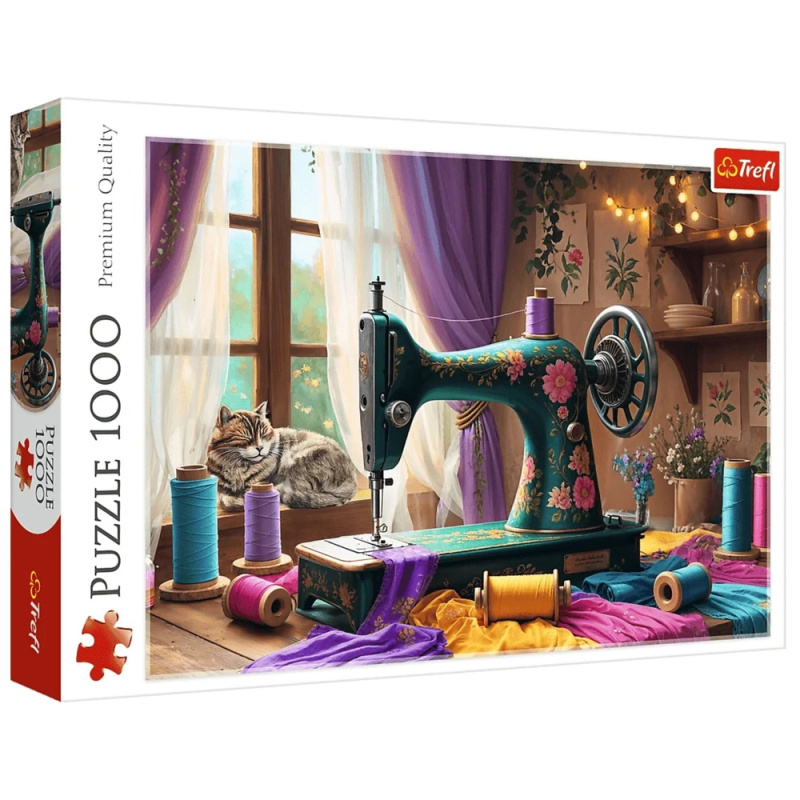 Puzzle 1000 dílků – moje krejčovská dílna Trefl
