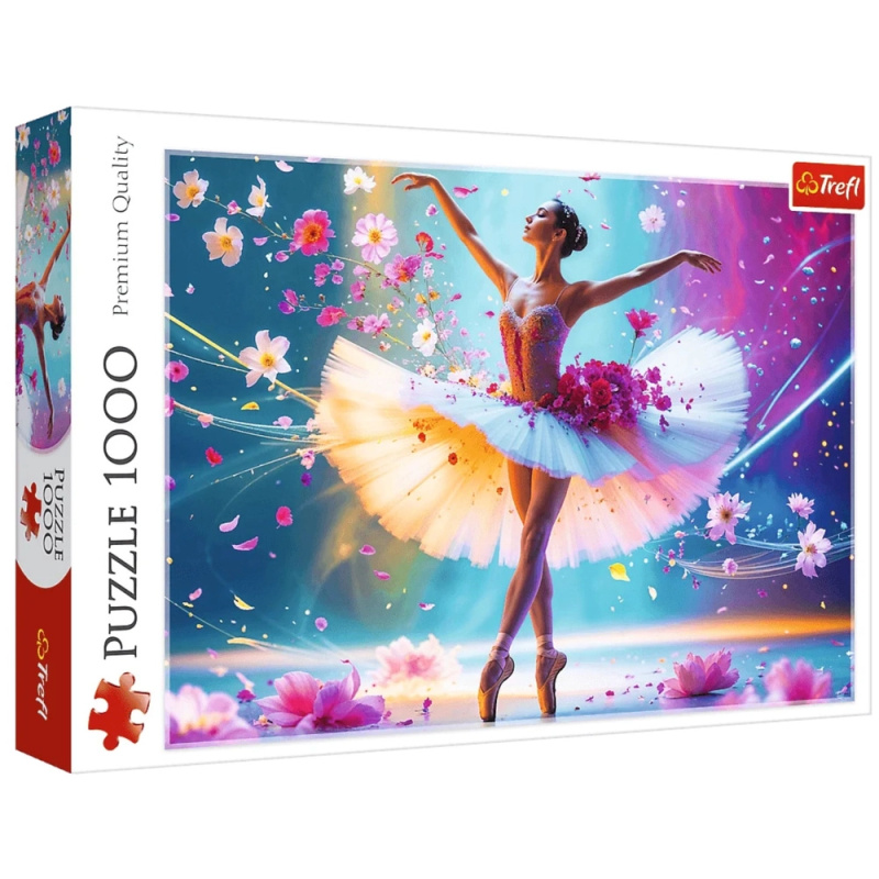 Puzzle 1000 dílků – tančící balerína Trefl