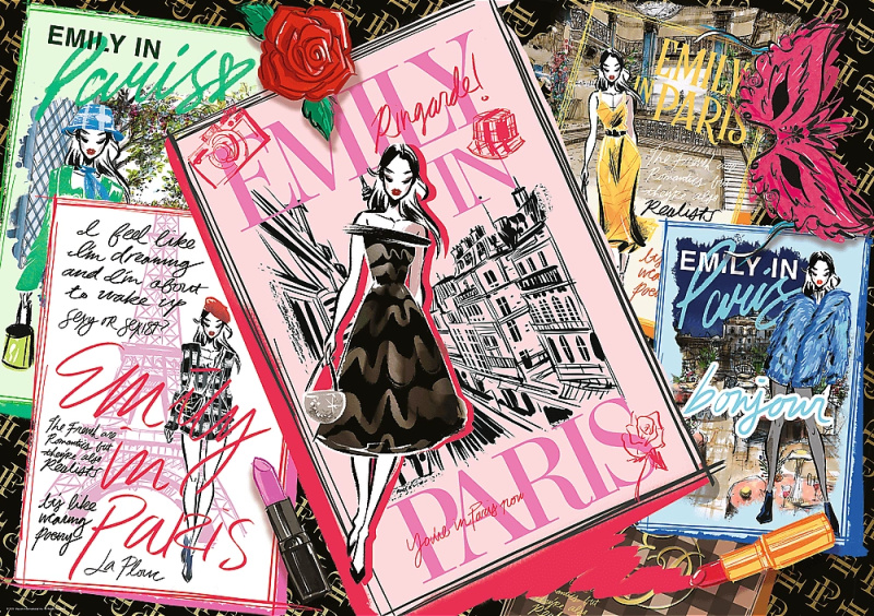 Puzzle Emily in Paris: módní magazín 1000 dílků