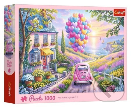 Puzzle 1000 dílků – Romantická projížďka – Trefl
