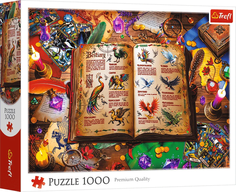 Puzzle Trefl 1000 dílků Atlas fantastických ptáků