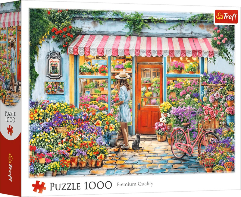 Puzzle Trefl 1000 dílků Květinářství