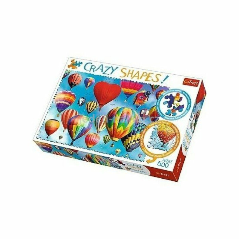 TREFL Crazy Shapes puzzle Barevné balony 600 dílků