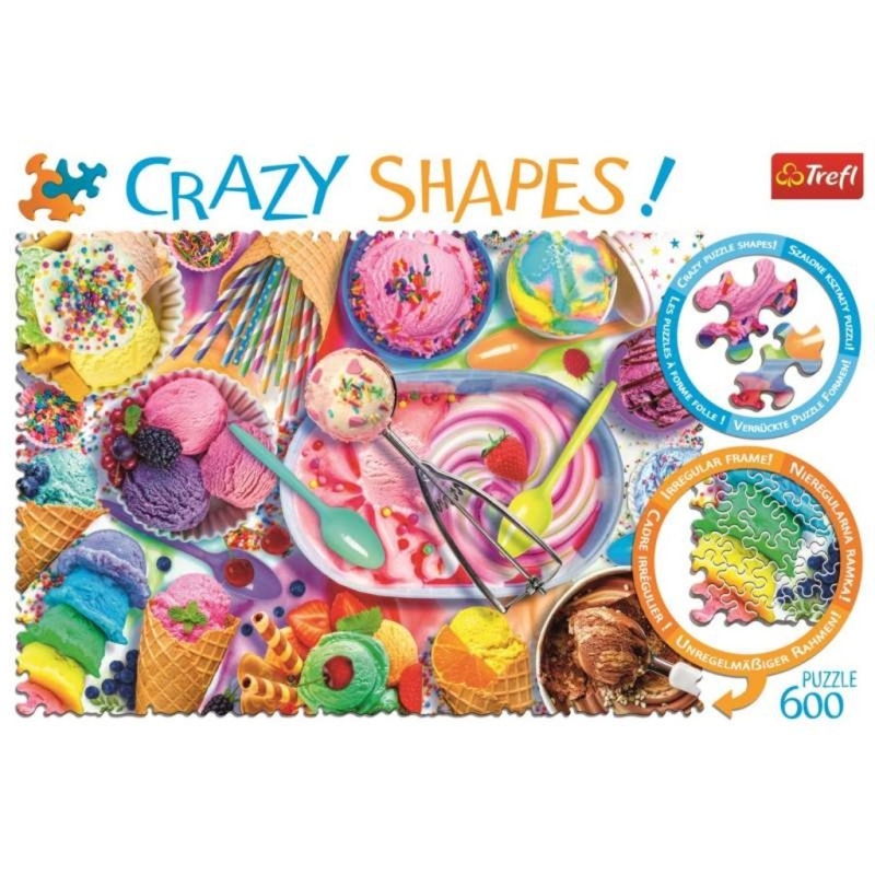 TREFL Crazy Shapes puzzle Sladké sny 600 dílků