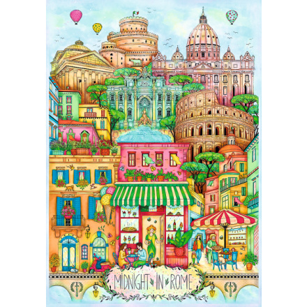 Trefl Puzzle 1000 Premium Plus - Polnoc v Ríme - Madalina Tantareanu