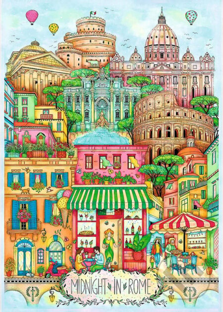 Trefl Puzzle 1000 Premium Plus - Polnoc v Ríme - Madalina Tantareanu