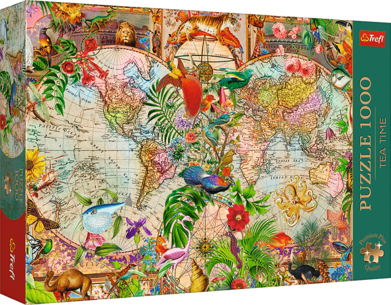 Puzzle Antická mapa světa 1000 Premium Plus Trefl
