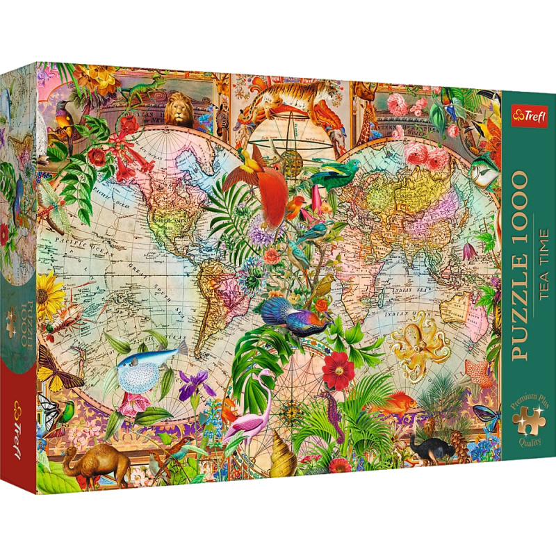 Puzzle Antická mapa světa 1000 Premium Plus Trefl