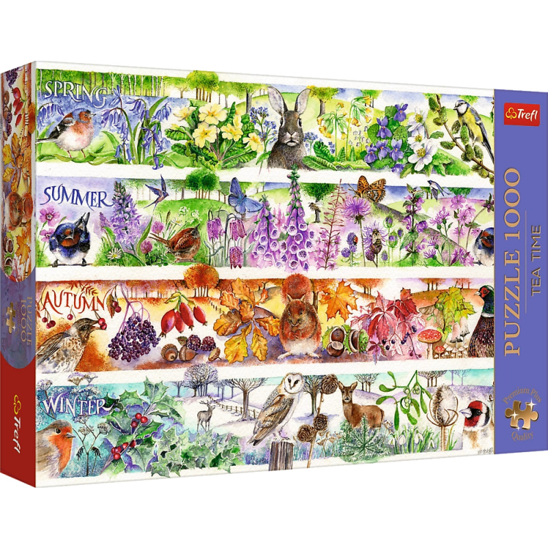 Puzzle Premium Plus Čajový čas Čtyři roční období