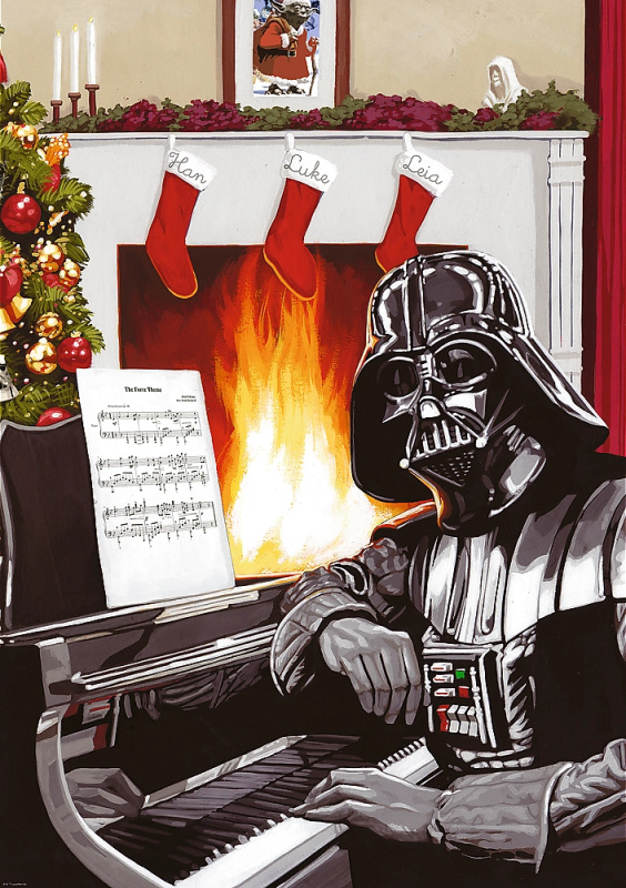 Trefl puzzle Star Wars: Vánoce s Darth Vaderem 1000 dílků