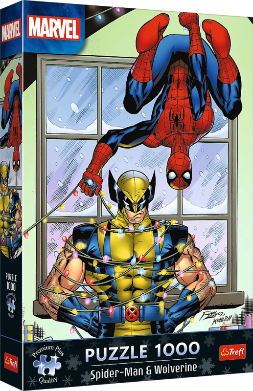 Puzzle Spiderman a Wolverin 1000 dílků Trefl Premium Plus