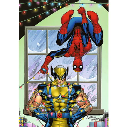Puzzle Spiderman a Wolverin 1000 dílků Trefl Premium Plus