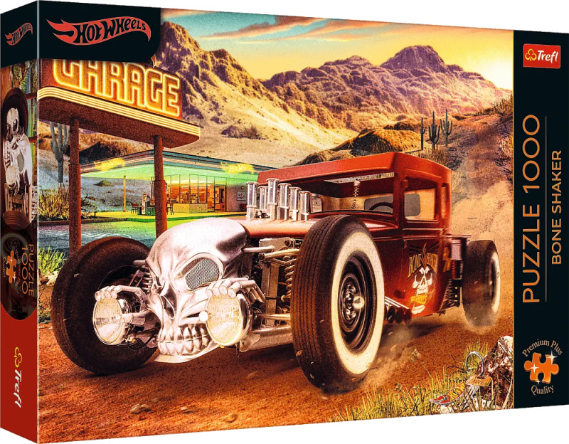 Puzzle 1000 dílků premium plus hot wheels: bone shaker trefl