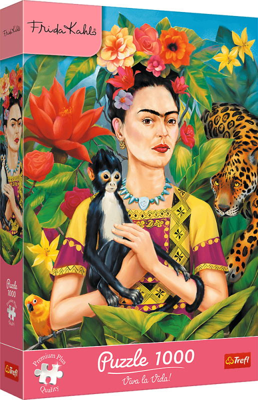 Trefl puzzle Premium Plus – portrét Fridy Kahlo, 1000 dílků