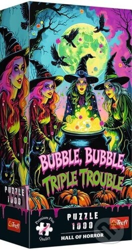 Trefl puzzle 1000 dílků Hall of Horror Trojí potíže