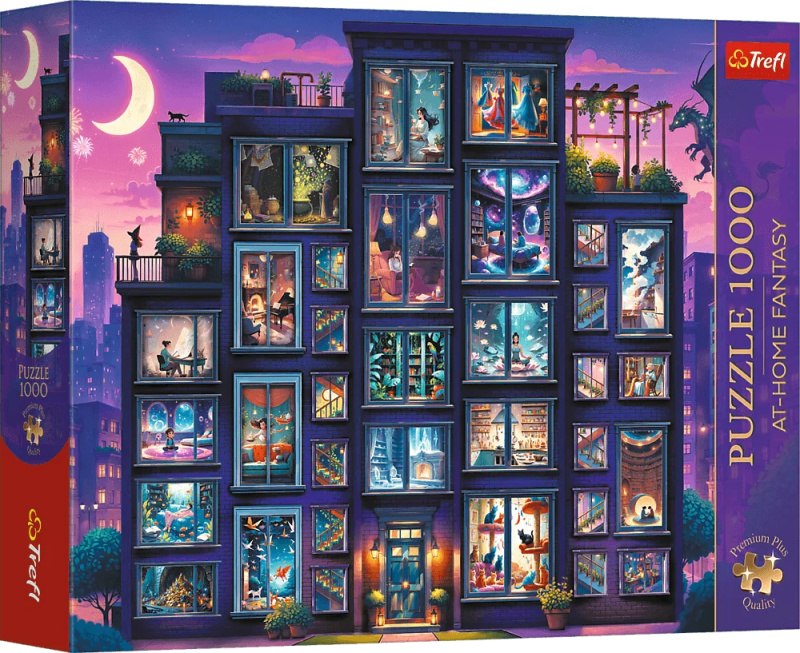 Puzzle 1000 Premium Plus – Noc plná příběhů