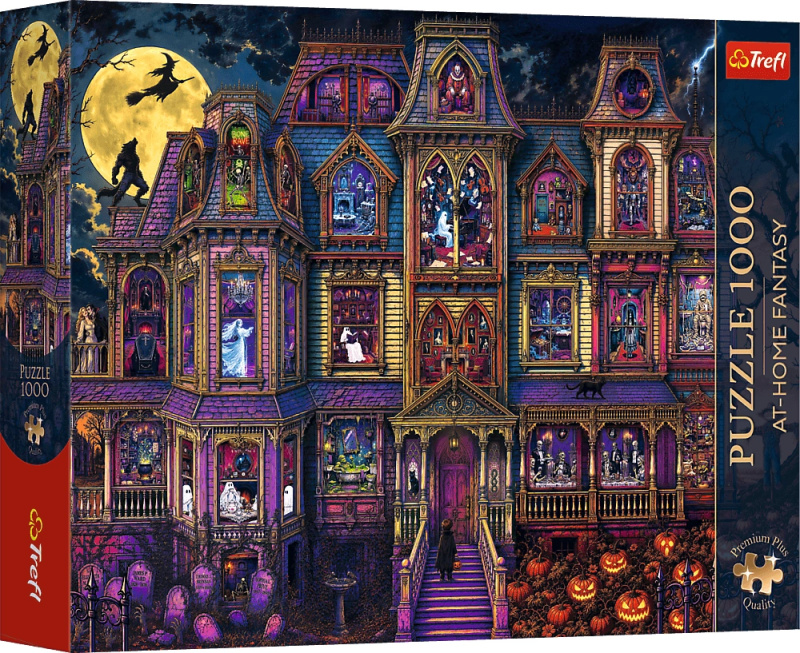Trefl Puzzle Premium Plus Strašidelný dům 1000 dílků