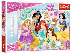 Puzzle Šťastný svět princezen/Disney Princess 200 dílků 48x34cm v krabici 33x23x4cm