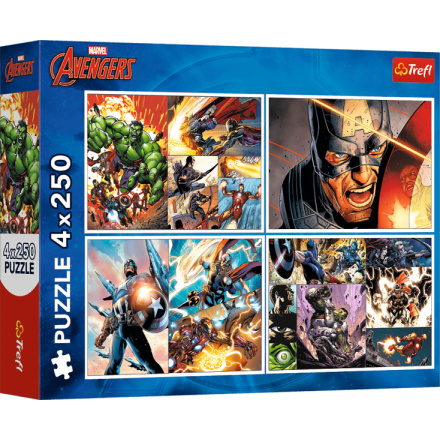 Trefl 13309 Avengers 4x250 dílků