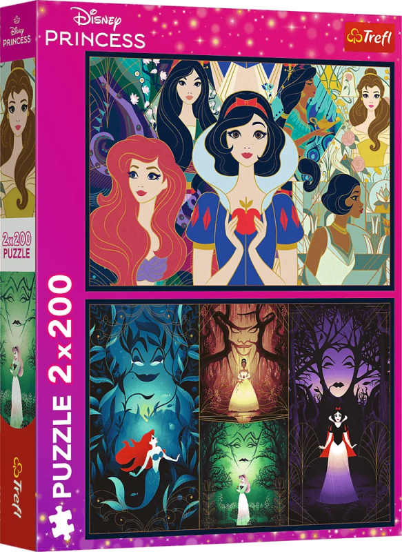 Trefl Disney 2 x Okouzlující princezny 200 dílků