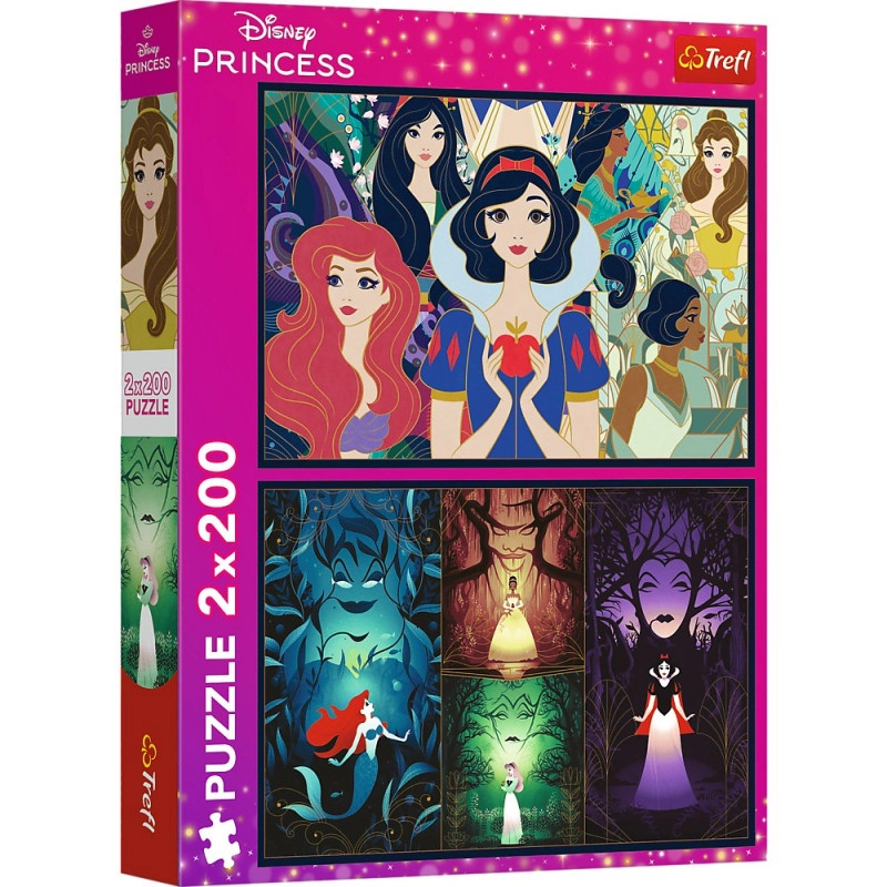 Trefl Disney 2 x Okouzlující princezny 200 dílků