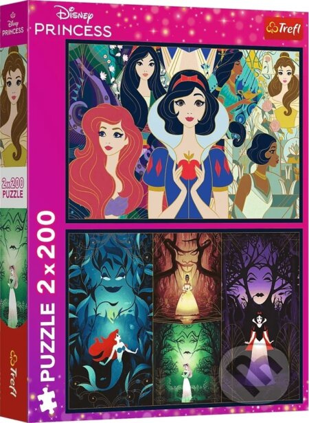 Trefl Disney 2 x Okouzlující princezny 200 dílků