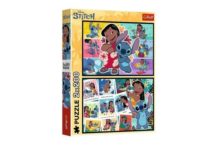 Puzzle Disney Lilo a Stitch - Veselý život Stitche 2x200