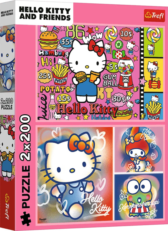 Puzzle 2x200 Hello Kitty a přátelé