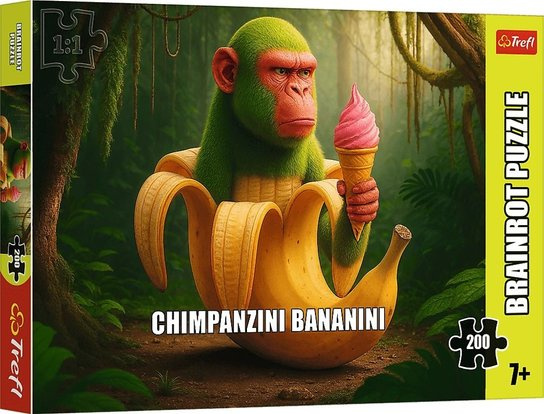 Puzzle BrainRots: Chimpanzini Bananini 200 dílků