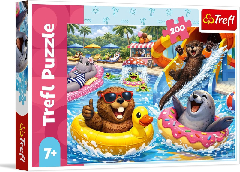 Trefl puzzle Bobři v bazénu 200 dílků