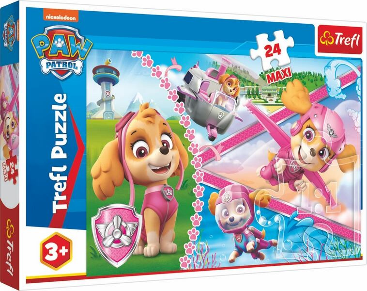 Puzzle MAXI Hrdinská Skye Tlapková patrola 24 dílků
