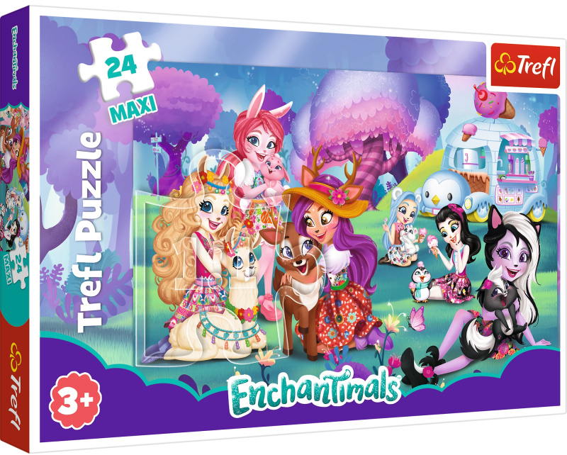 Trefl puzzle maxi ENCHANTIMALS – veselý svět, 24 dílků