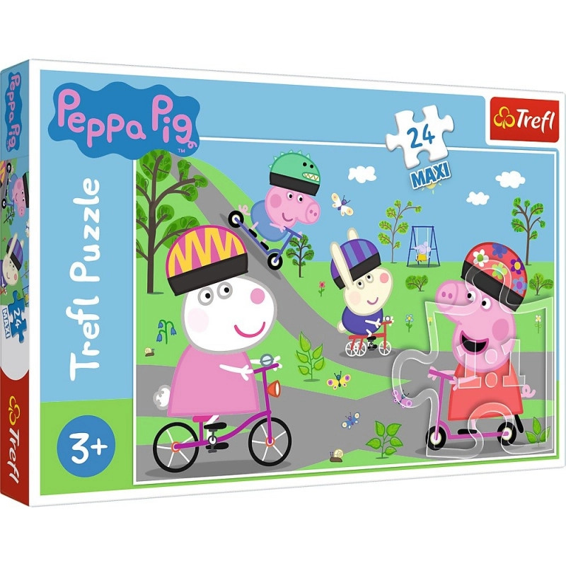 TREFL Prasátko Peppa: Aktivní den MAXI 24 dílků