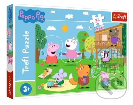 TREFL Prasátko Peppa: Zábava v trávě MAXI 24 dílků