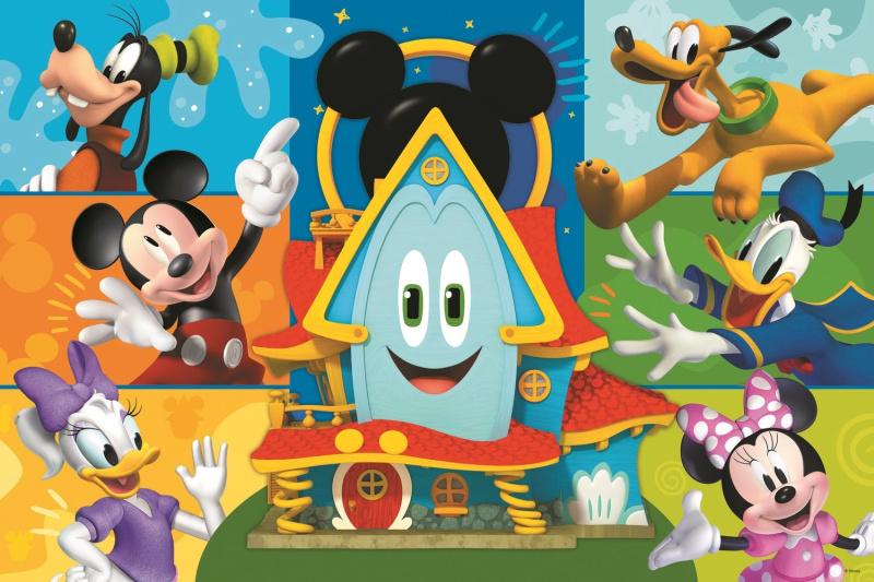 TREFL Mickeyho klubík: Mickey Mouse a kamarádi MAXI 24 dílků