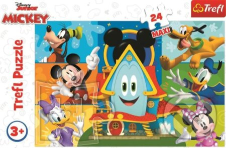 TREFL Mickeyho klubík: Mickey Mouse a kamarádi MAXI 24 dílků