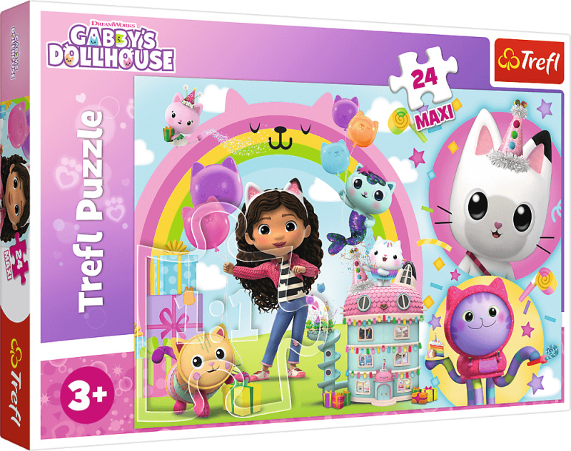 Puzzle 24 dílků Maxi Merry Gabi Cat House